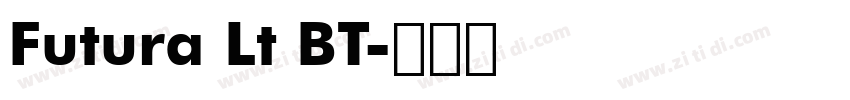 Futura Lt BT字体转换